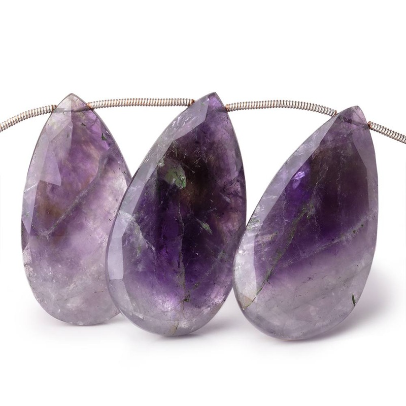 32×21-38x20mm Cape Amethyst Faceted Pear Beads 8 inch 10 pieces (ONLINE ORDER ONLY)
