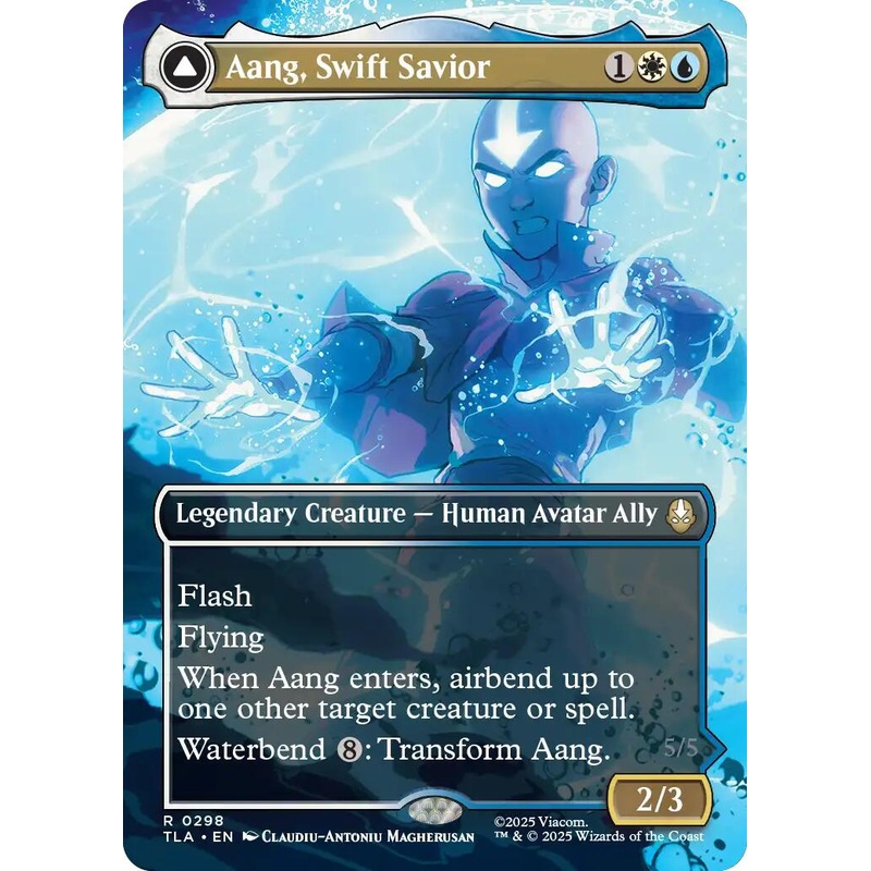 Aang, Swift Savior (298) (Borderless) [Avatar: The Last Airbender]