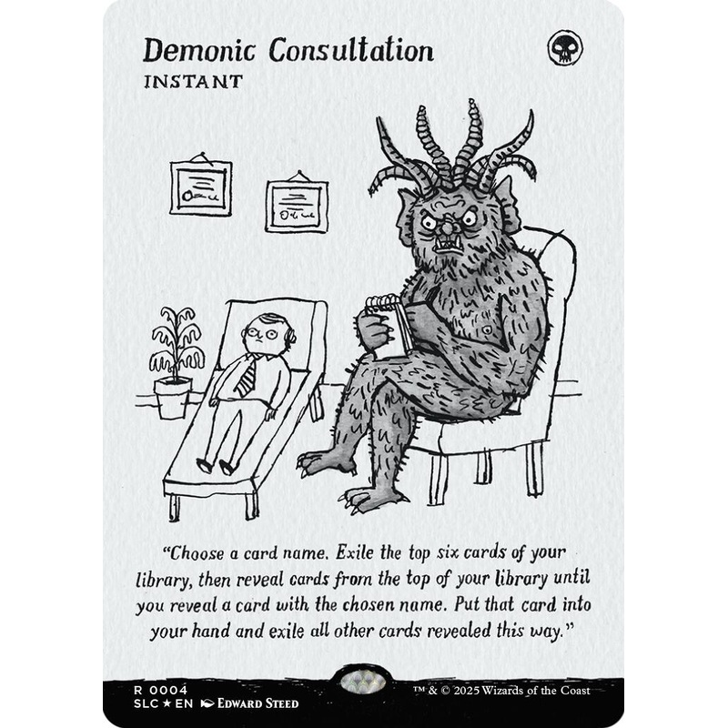 Demonic Consultation (Halo Foil) [Secret Lair Countdown Kit]