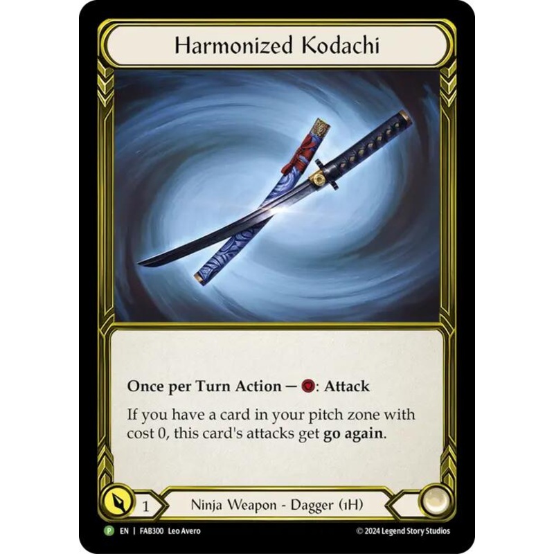 Harmonized Kodachi (Golden) [FAB300] (Promo)  Cold Foil