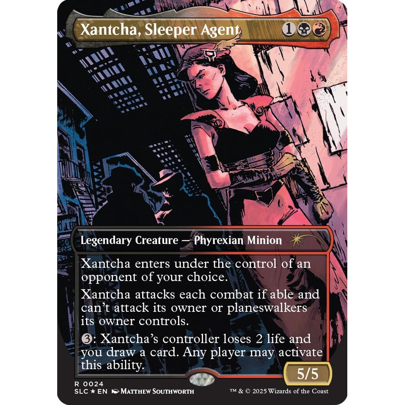 Xantcha, Sleeper Agent (Halo Foil) [Secret Lair Countdown Kit]