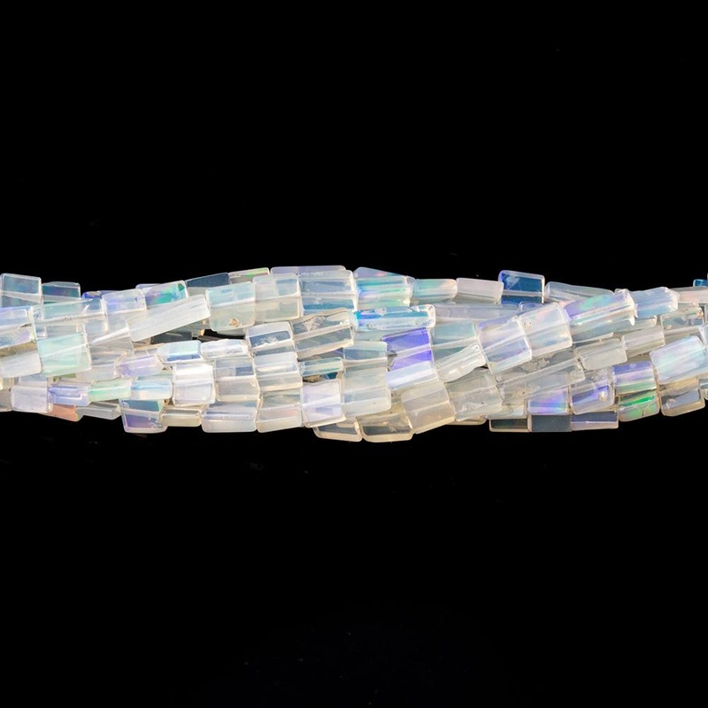 2.5-8mm Ethiopian Opal Plain Rectangle Beads 18 inch 105 pieces (ONLINE ORDER ONLY)