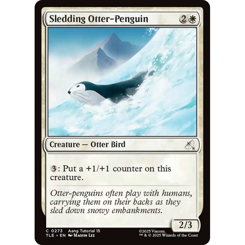 Sledding Otter-Penguin (0273) [Avatar: The Last Airbender: Eternal-Legal]