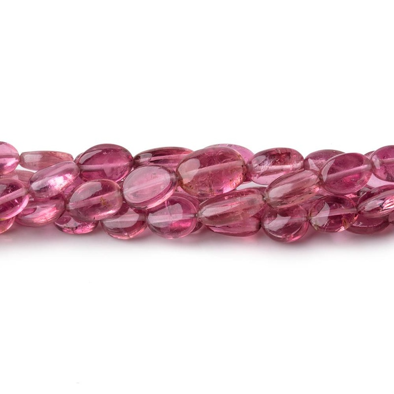 5×4-8x6mm Pink Tourmaline Plain Oval Beads 18 inch 81 pieces AAA (ONLINE ORDER ONLY)