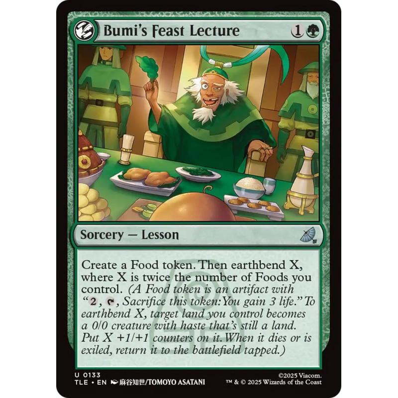 Bumi’s Feast Lecture [Avatar: The Last Airbender: Eternal-Legal]