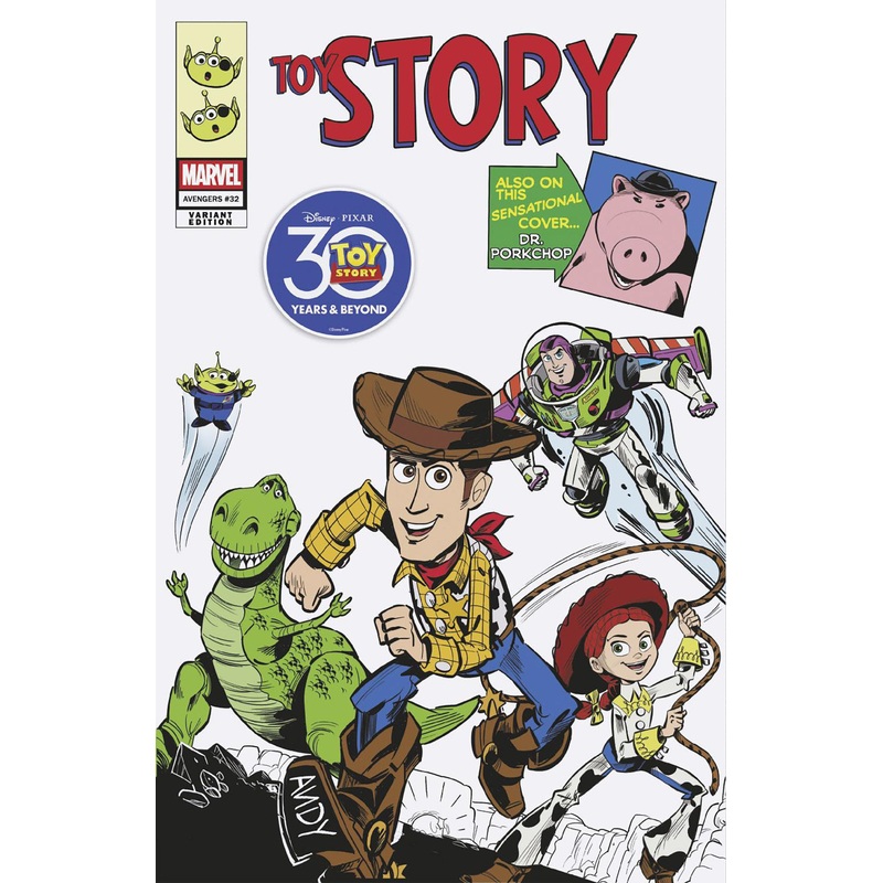 Avengers #32 Marco Forcelloni Pixar Toy Story Homage Variant