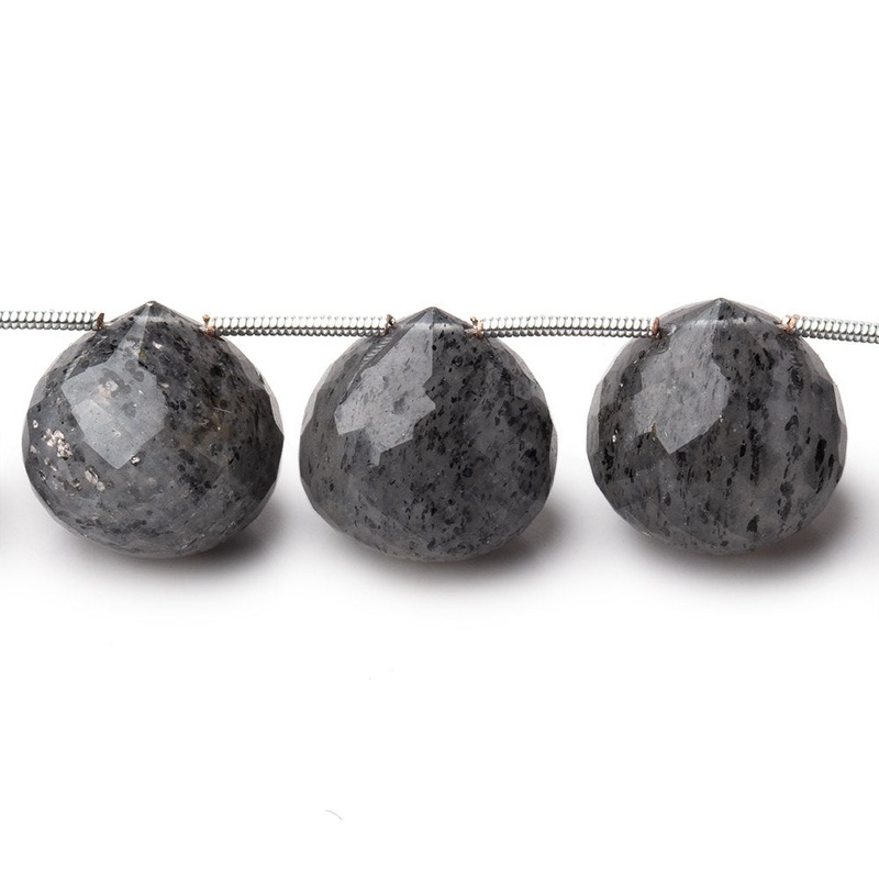 14-15mm Celestial Quartz Faceted Candy Kiss Beads 7 inch 11 pieces (ONLINE ORDER ONLY)