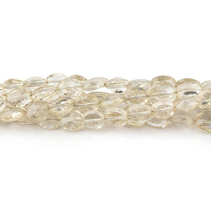 4×3-6x4mm Oregon Sunstone Faceted Oval Beads 8 inch 35 pieces (ONLINE ORDER ONLY)