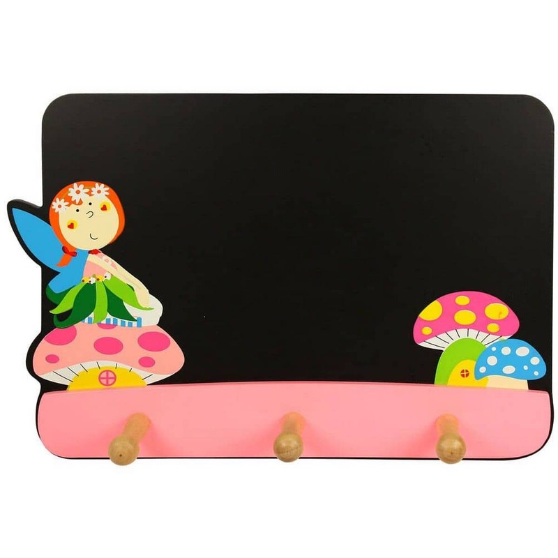 Blackboard with Coat Hooks (Fairy)