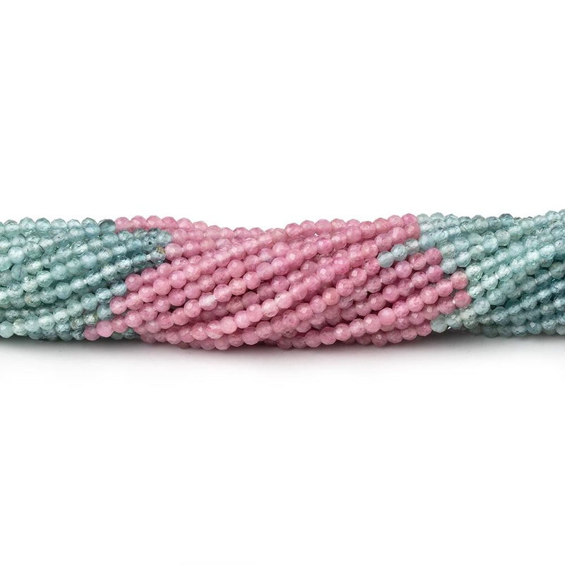 2mm Afghani Tourmaline Micro Faceted Round Beads 12.5 inch 168 pieces (ONLINE ORDER ONLY)