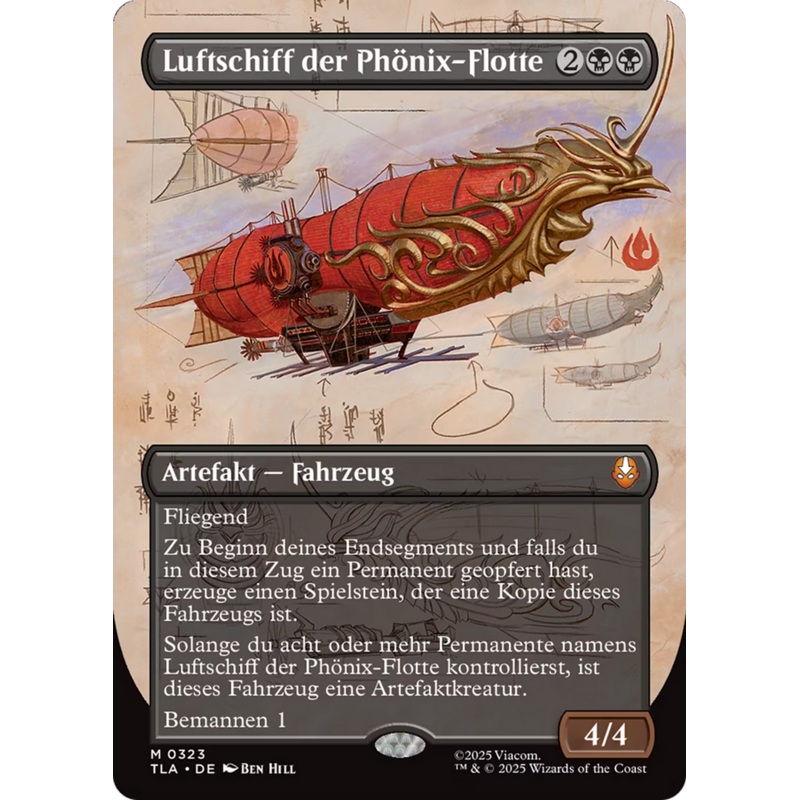Phoenix Fleet Airship (Borderless) [Avatar: The Last Airbender]