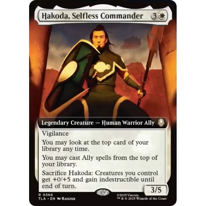Hakoda, Selfless Commander (Extended Art) [Avatar: The Last Airbender]