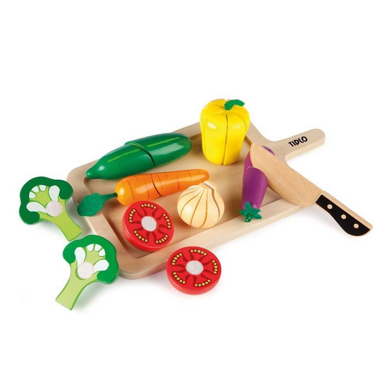 Wooden Cutting Vegetables Set