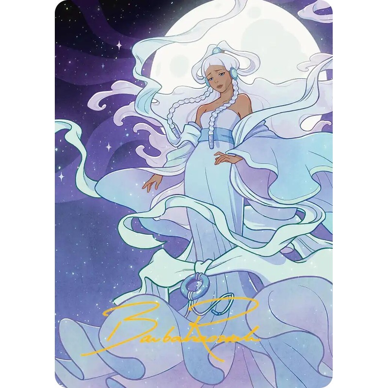 Yue, the Moon Spirit 2 Art Card (Gold-Stamped Signature) [Avatar: The Last Airbender Art Series]