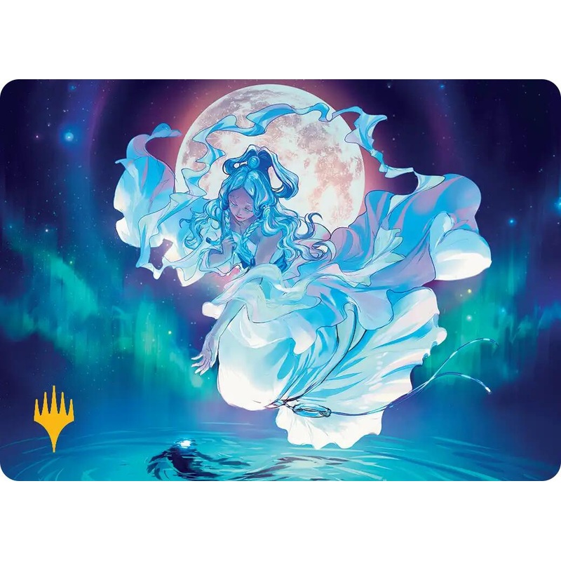 Yue, the Moon Spirit Art Card (Gold-Stamped Planeswalker Symbol) [Avatar: The Last Airbender Art Series]
