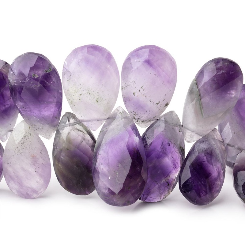 18×12-24x14mm Cape Amethyst Faceted Pear Beads 8 inch 35 pieces (ONLINE ORDER ONLY)