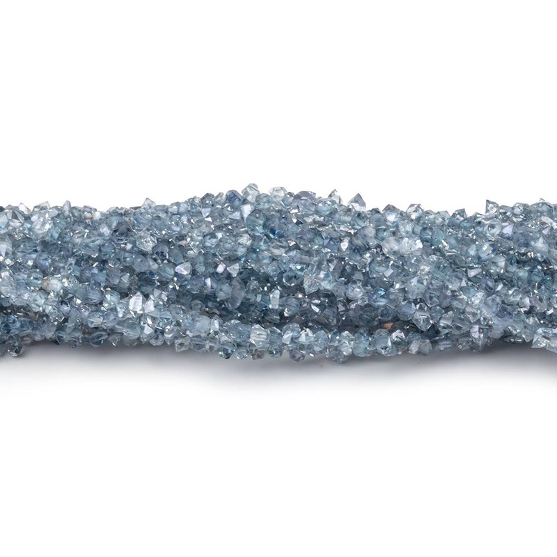 2×1-3×1.5mm Aqua Double Terminated Quartz Beads 15.5 inch 300 pieces (ONLINE ORDER ONLY)