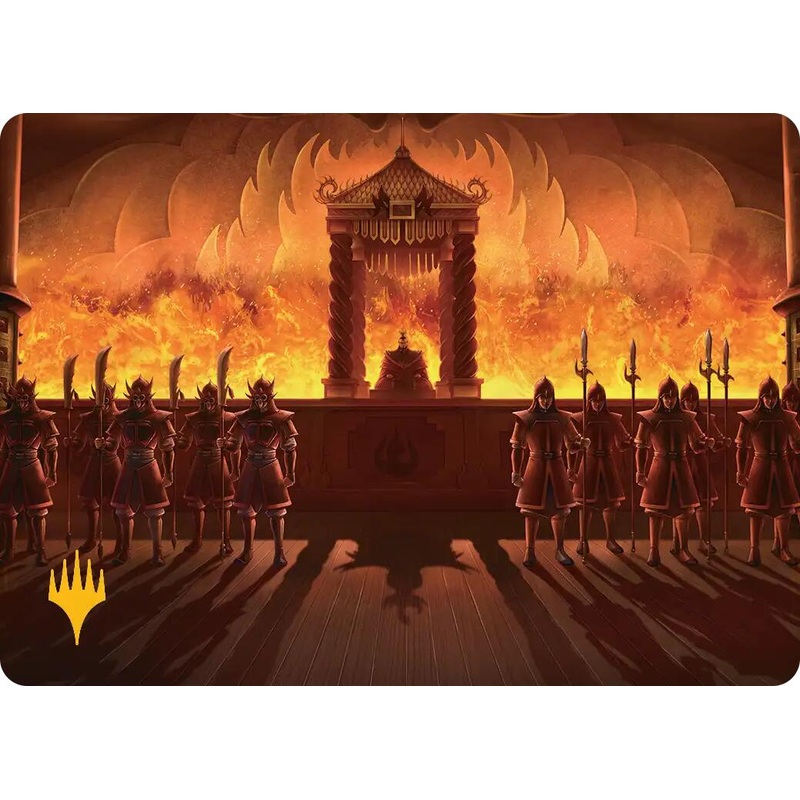 Fire Lord Ozai Art Card (Gold-Stamped Planeswalker Symbol) [Avatar: The Last Airbender Art Series]
