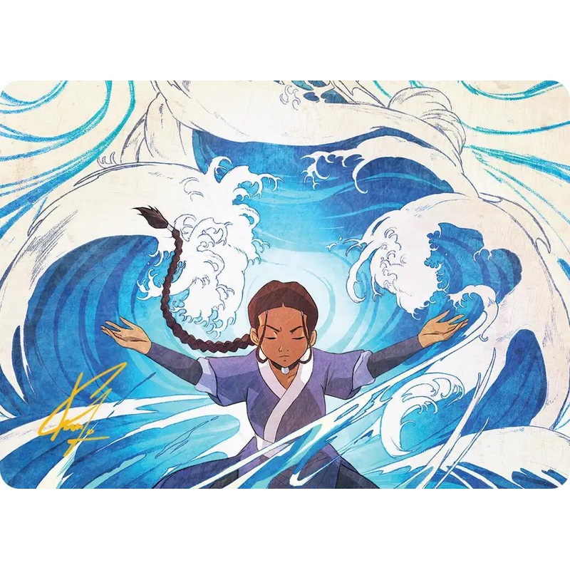 Katara, Water Tribe’s Hope Art Card (Gold-Stamped Signature) [Avatar: The Last Airbender Art Series]