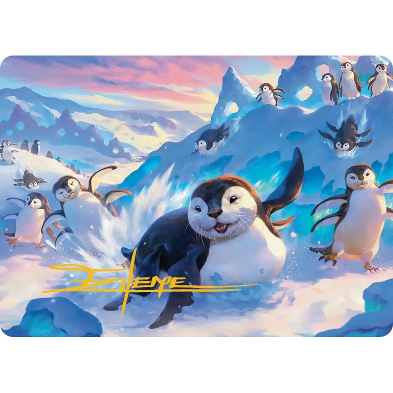 Otter-Penguin Art Card (Gold-Stamped Signature) [Avatar: The Last Airbender Art Series]