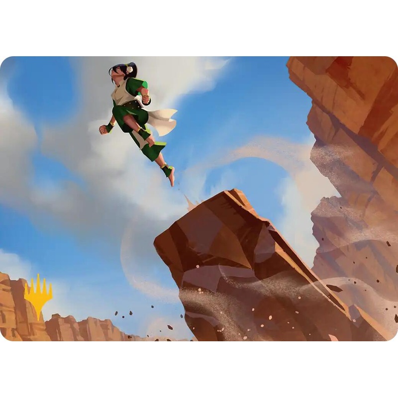 Pillar Launch Art Card (Gold-Stamped Planeswalker Symbol) [Avatar: The Last Airbender Art Series]