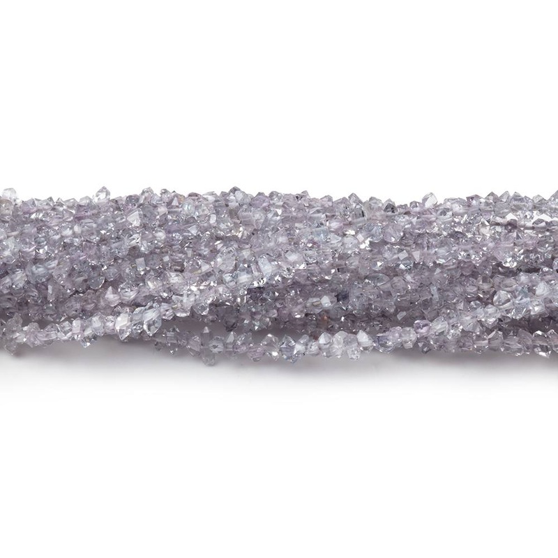 2×1-3×1.5mm Lilac Double Terminated Quartz Beads 15.5 inch 300 pieces (ONLINE ORDER ONLY)