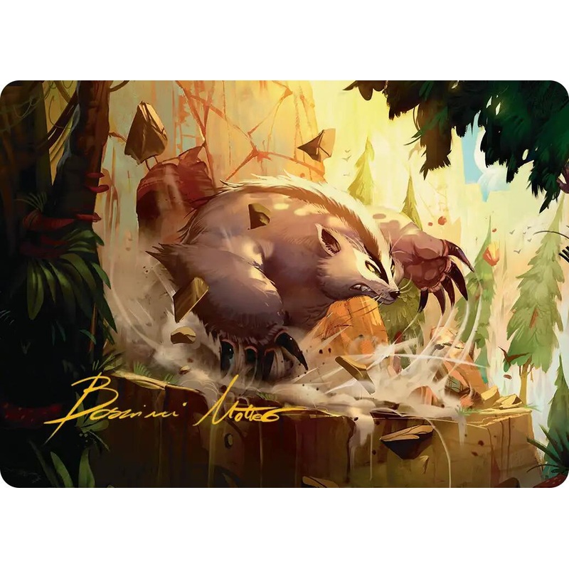 Badgermole Art Card (Gold-Stamped Signature) [Avatar: The Last Airbender Art Series]