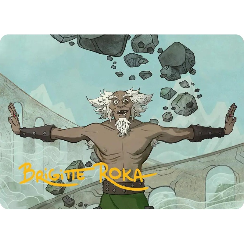 Bumi, Unleashed Art Card (Gold-Stamped Signature) [Avatar: The Last Airbender Art Series]