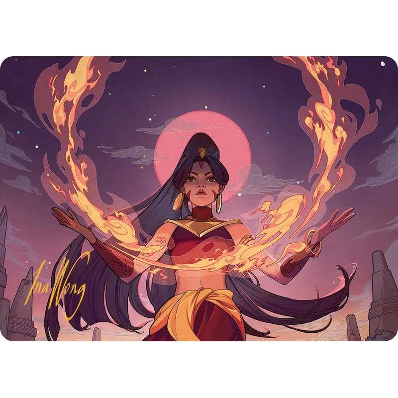 Firebending Student Art Card (Gold-Stamped Signature) [Avatar: The Last Airbender Art Series]