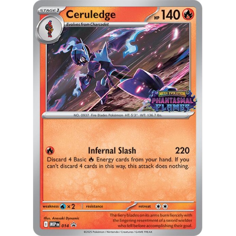 Ceruledge (014) (Prerelease) [Mega Evolution Promo]