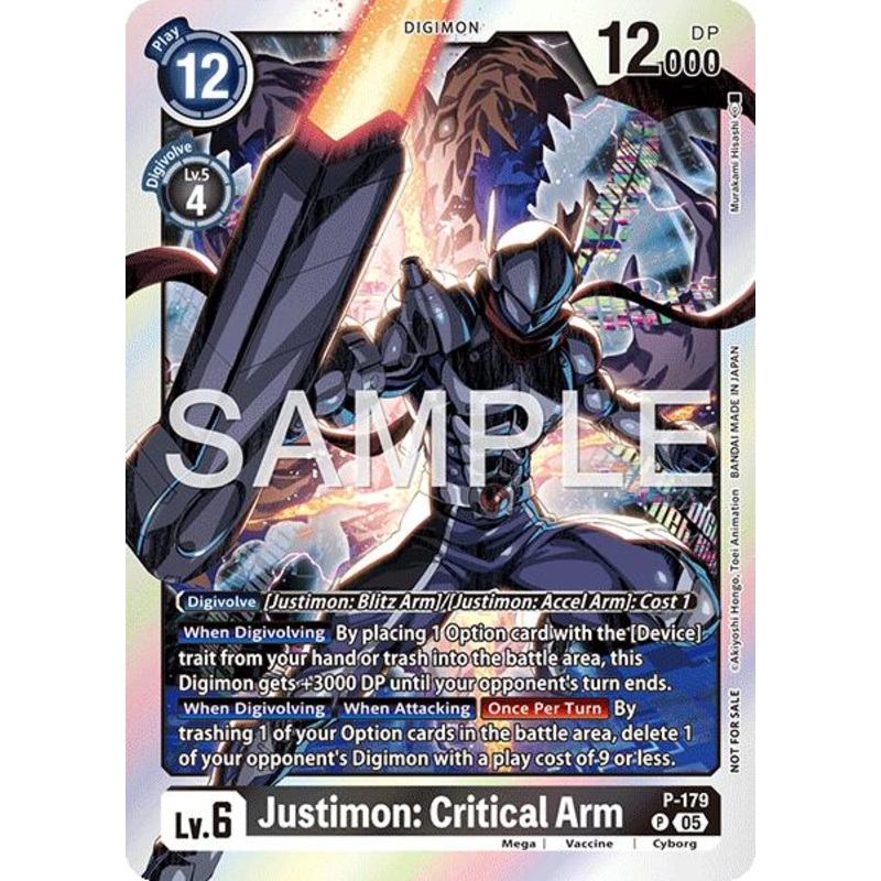 Justimon: Critical Arm [P-179] (Event Pack 8) [Promotional Cards]