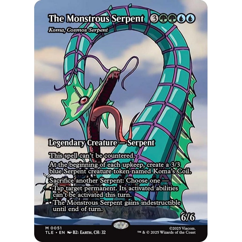 The Monstrous Serpent – Koma, Cosmos Serpent (Borderless) [Avatar: The Last Airbender: Eternal-Legal]