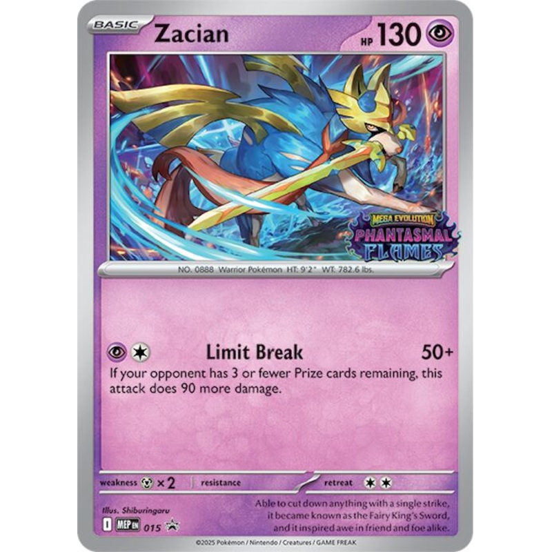 Zacian (015) (Prerelease) [Mega Evolution Promo]