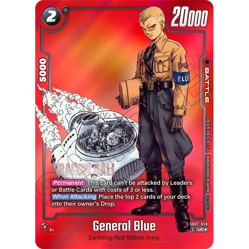 General Blue (SB02-059) (Limited Pack MANGA Version 02) [Fusion World Promotion Cards]