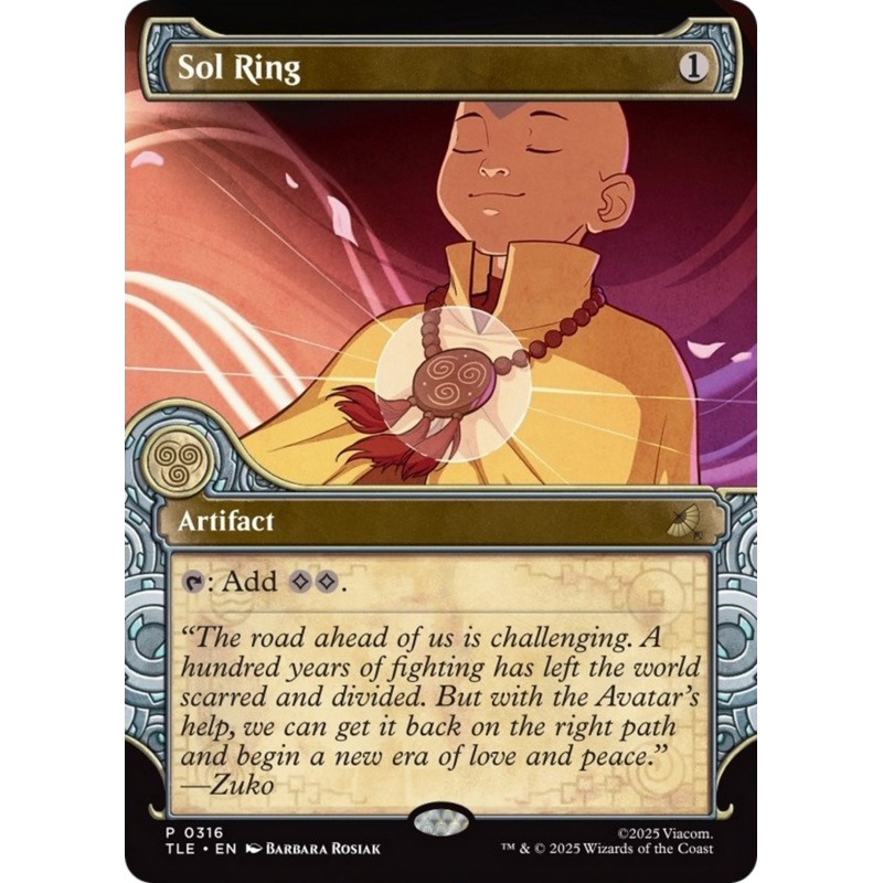 Sol Ring (Showcase) [Avatar: The Last Airbender: Eternal-Legal]