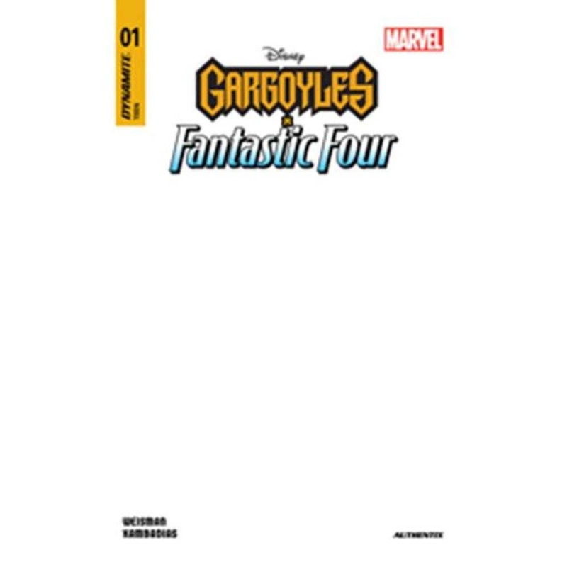 Gargoyles X Fantastic Four #1 Cover F Blank Authentix Variant