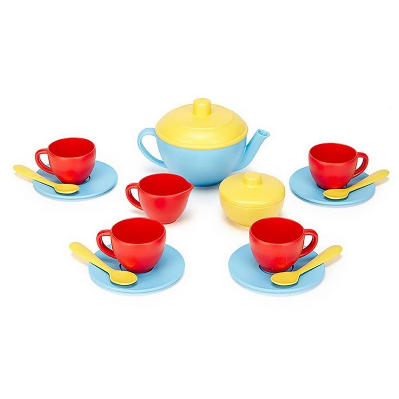 Green Toys Tea Set (Blue Teapot)