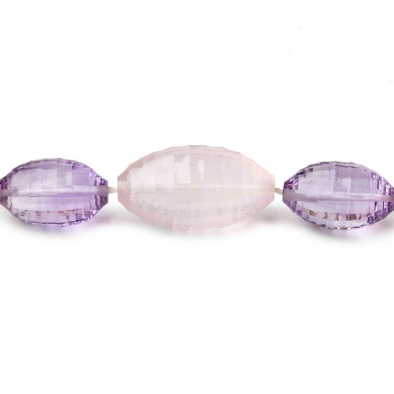 14-20mm Multi Gem concave checkerboard faceted marquise 16 inch 29 beads AAA (ONLINE ORDER ONLY)