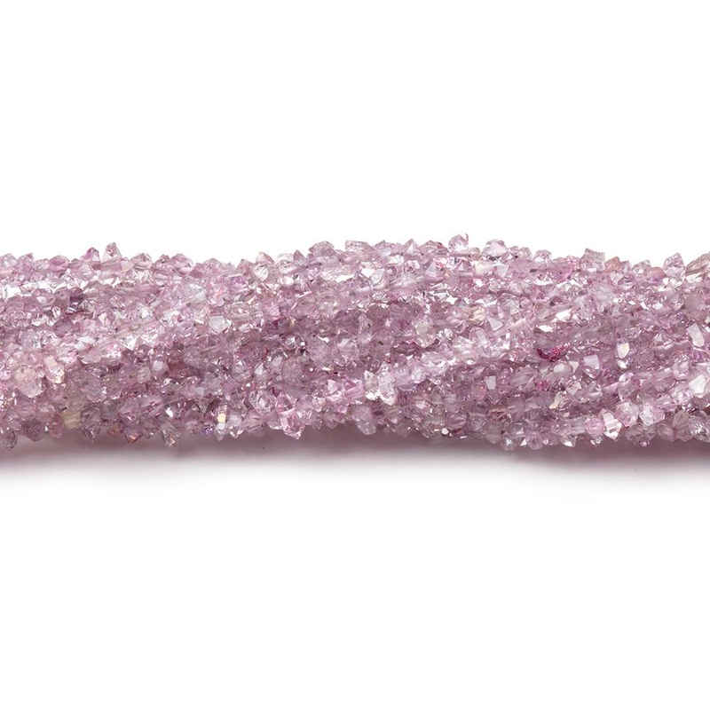 2-3.5mm Pink Double Terminated Quartz Beads 15.5 inch 260 pieces (ONLINE ORDER ONLY)