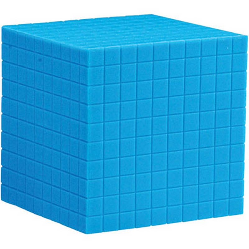 **Learning Resources Grooved Plastic Base Ten Cube, Blue