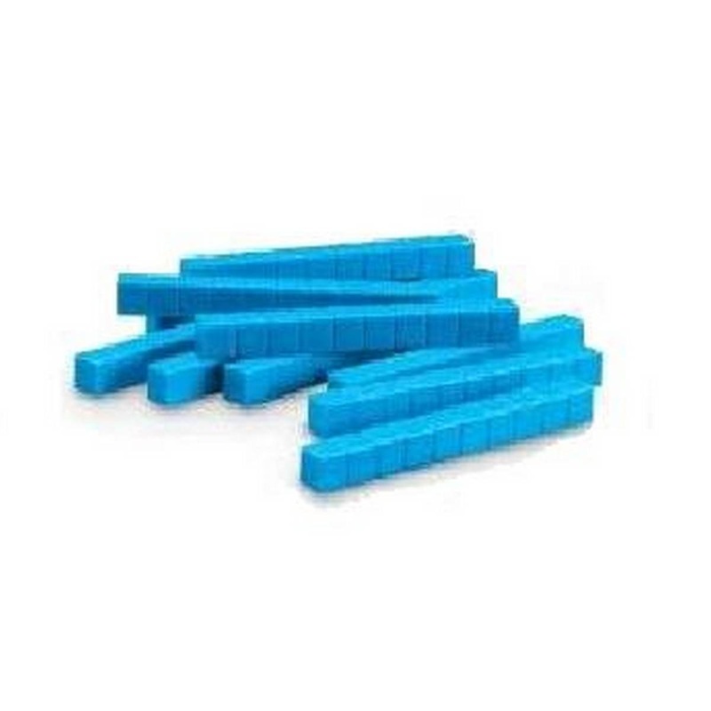 Learning Resources Grooved Plastic Base Ten Rods, Set of 50