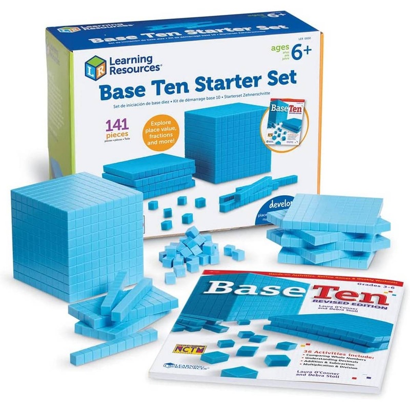 Learning Resources Grooved Plastic Base Ten Starter Set