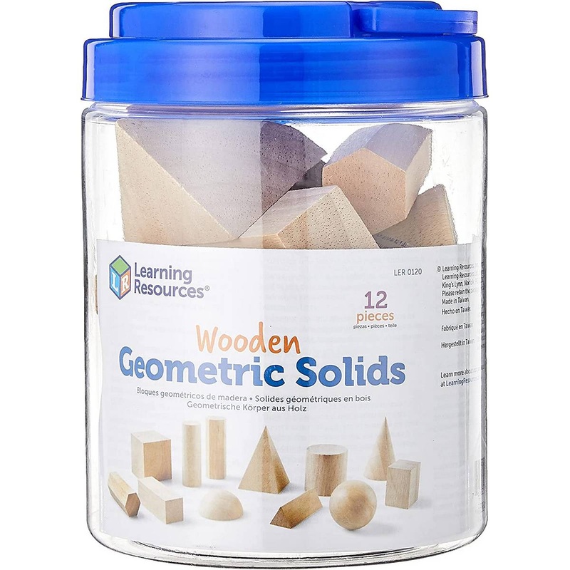 Wooden Geometric Solids Set of 12