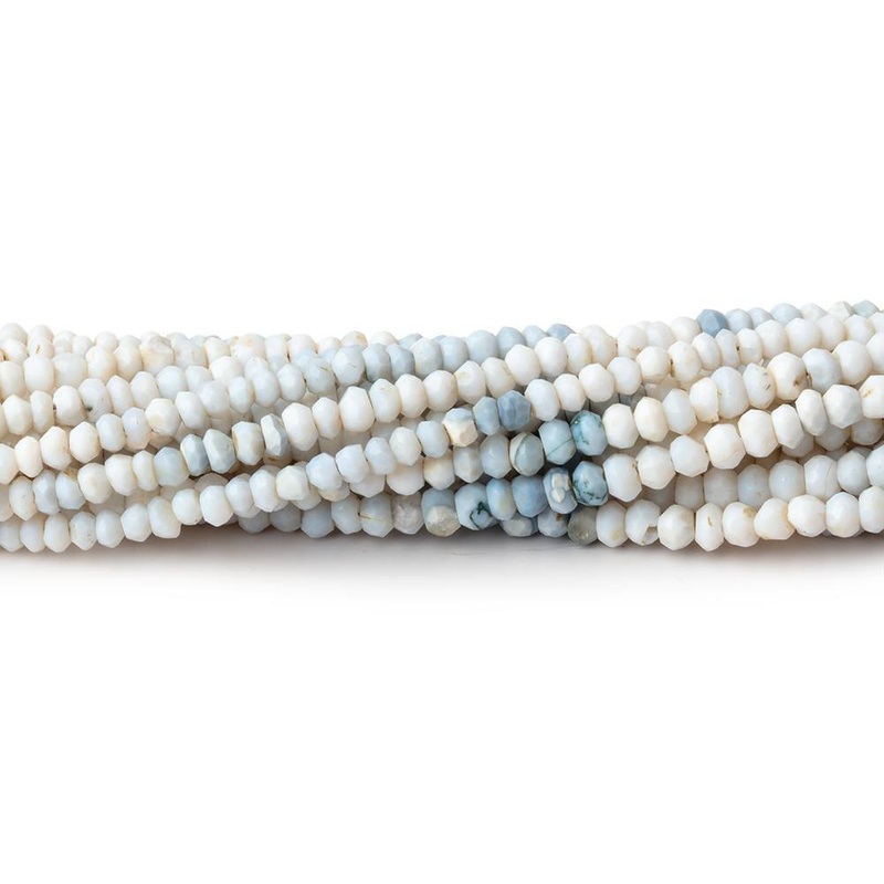 3mm Shaded Owyhee Natural Opal Faceted Rondelle Beads 13 inch 145 pieces (ONLINE ORDER ONLY)