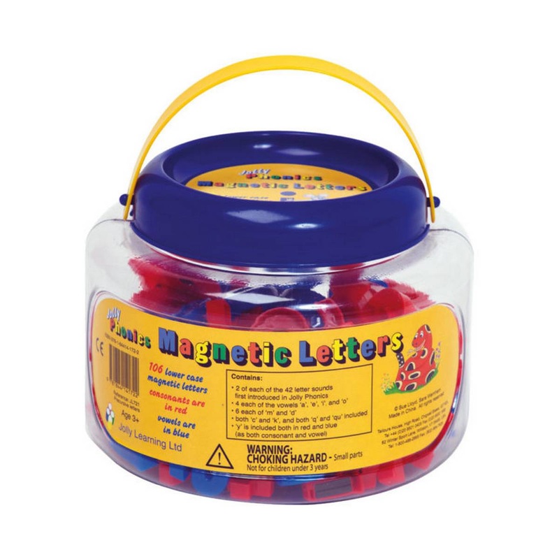 Jolly Phonics Magnetic Letters Tub of 108
