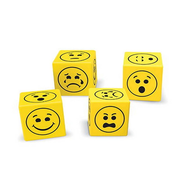 Soft Foam Emoji Dice Set of 200