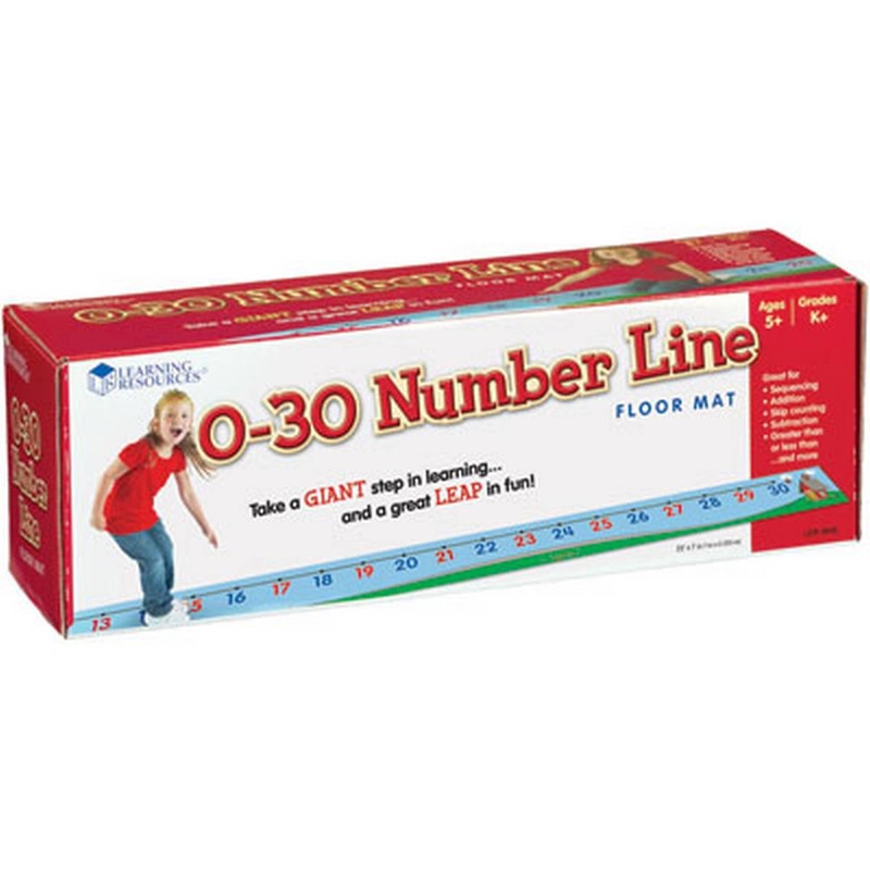 Learning Resources 0-30 Number Line Floor Mat