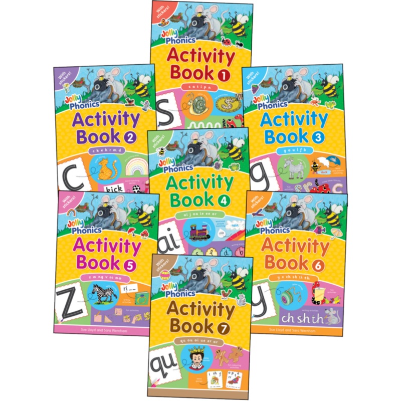 Jolly Phonics Activity Books 1-7