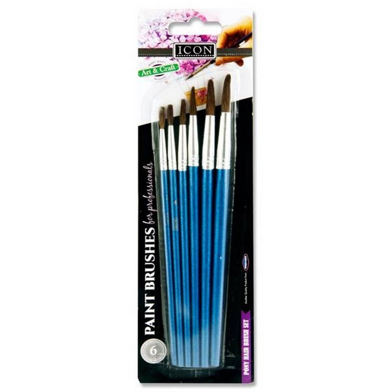 Paintbrushes Set of 6