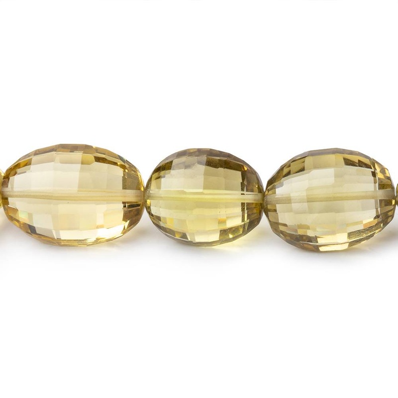 15×12-19x14mm Lemon Quartz Faceted Ovals 16 inch 25 beads AAA (ONLINE ORDER ONLY)